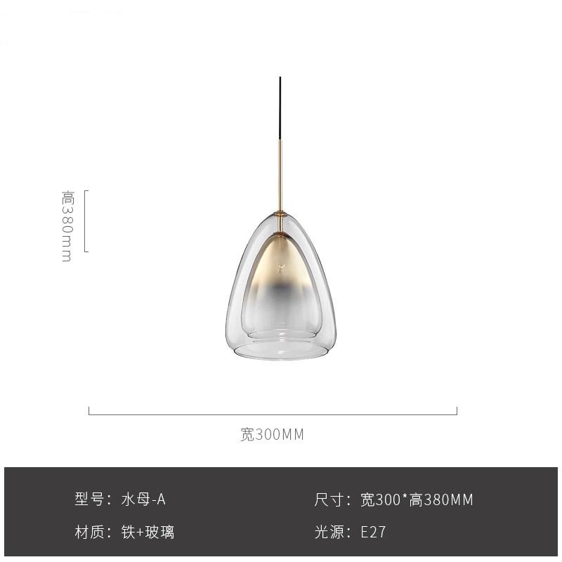Modern Simple Design LED Pendant Lights Nordic Dining Room Creativity Glass Pendant Lights Kitchen Hanging Lamps Decor Fixtures