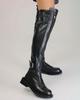 Сапоги чулки c молнией спереди Lottini 115261 37 черные кожа