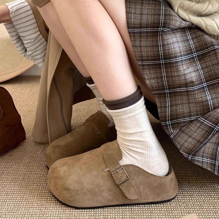 Сумка для обуви Birkenstock головная половина тапочек верхняя одежда весна и лето новые плоские повседневные Birkenstock ретро обувь muller