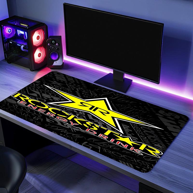 Коврик для мыши Rockstar Energy - Нескользящая резиновая основа, Гладкая поверхность для работы, игр, офиса и домашнего использования, Настольный коврик для мыши