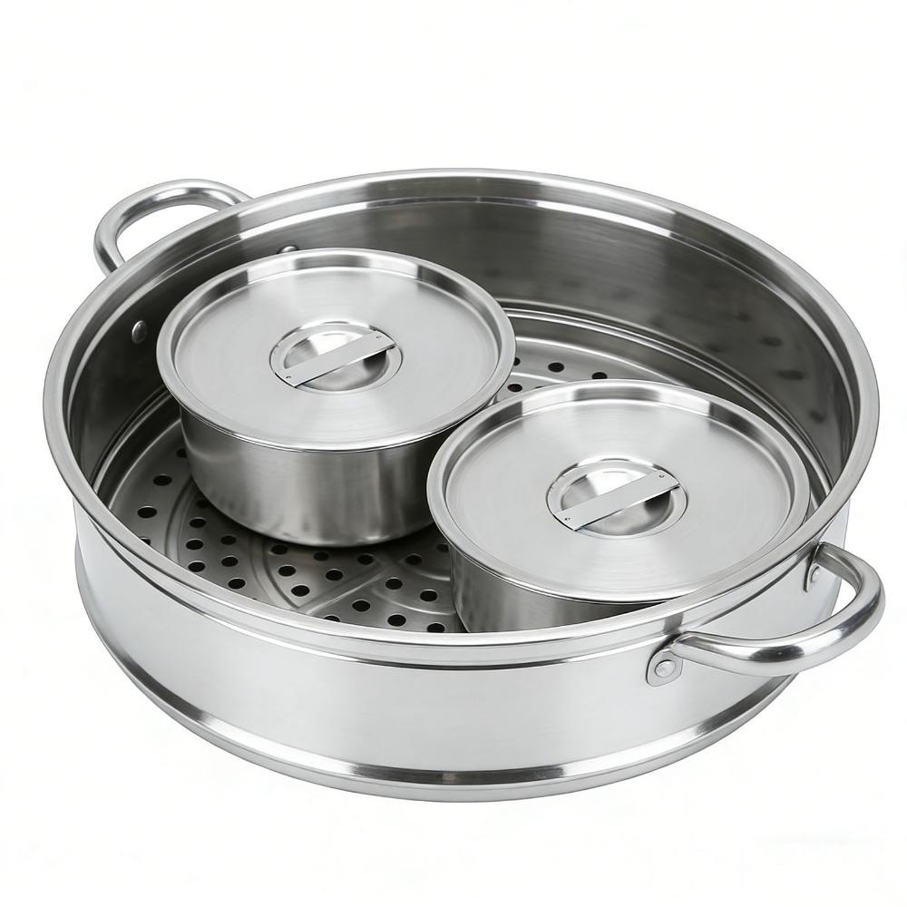 Rustless Steel Metal Bowl Round Deep Bowl Egg Custard Bowl Food Container  Egg Custard Making