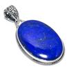 Подвеска из натурального лазурита из стерлингового серебра 925 пробы 1,97 дюйма f0s99