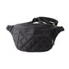 Поясная сумка-боди, поясная сумка, стеганая водой [Rizdays], сумка, мешочек, нейлон, водоотталкивающая, (черный)