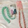 New Phone Accessory Detachable Chain Candy Crossbody Luxury Phone Case Chains Acrylic Shoulder Lanyard Cell Mobile Patch Strap