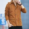 Зимнее пальто мужское утолщенное термообработанное флисовое пальто мужская повседневная корейская версия модный чистый хлопок