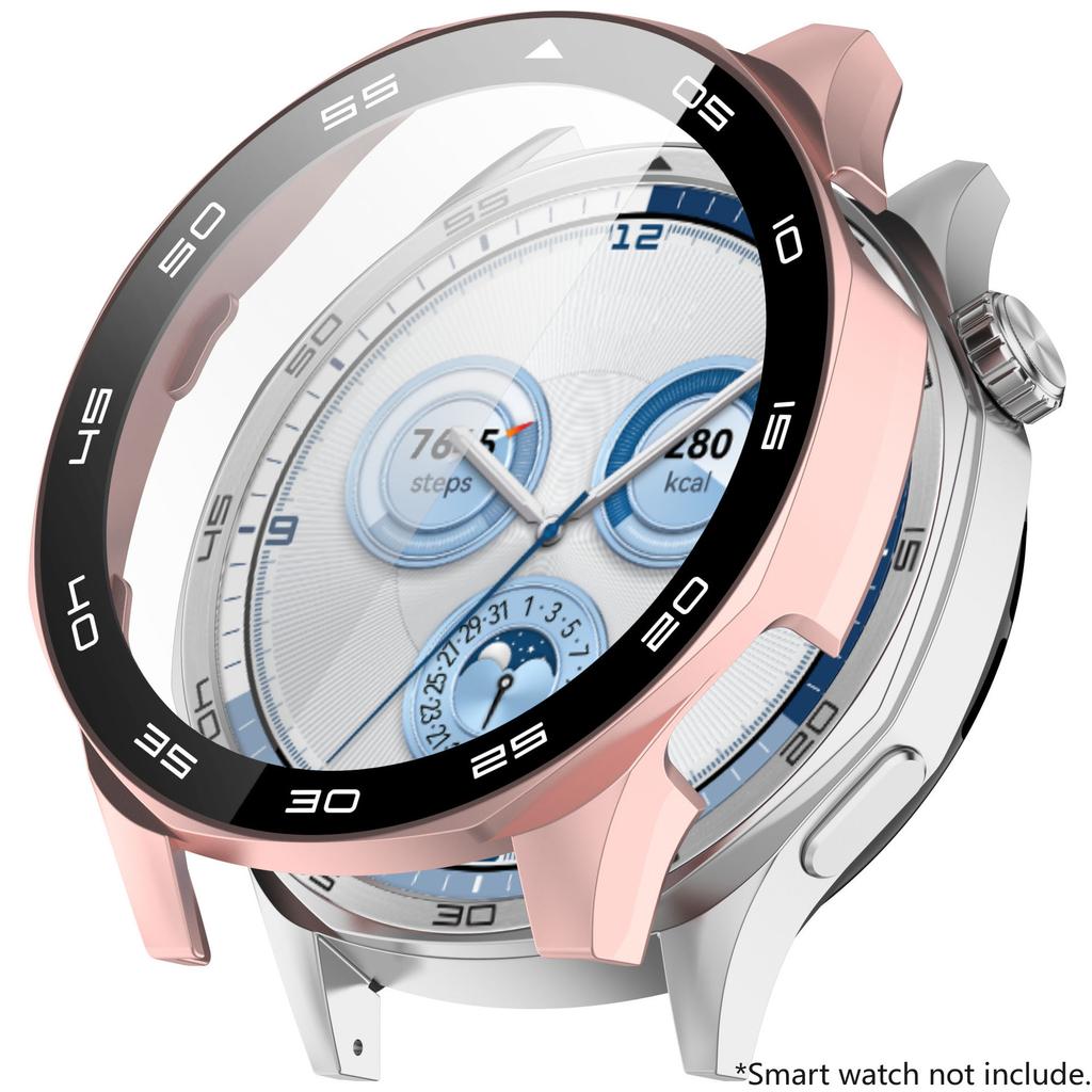 Защитный чехол-пленка из закаленного стекла для Huawei Watch GT 5 46 мм Жесткий защитный бампер из поликарбоната для Huawei GT5 46 Аксессуары