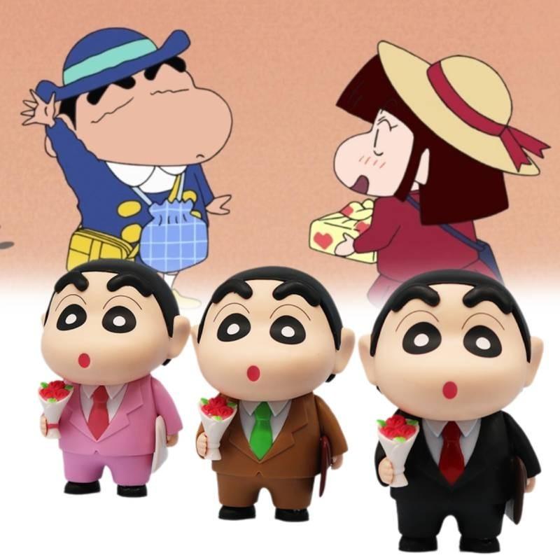 Cowboy Dicky New Crayon Shin-chan Gk Model Hand-made Decoration Pvc Material 15cm