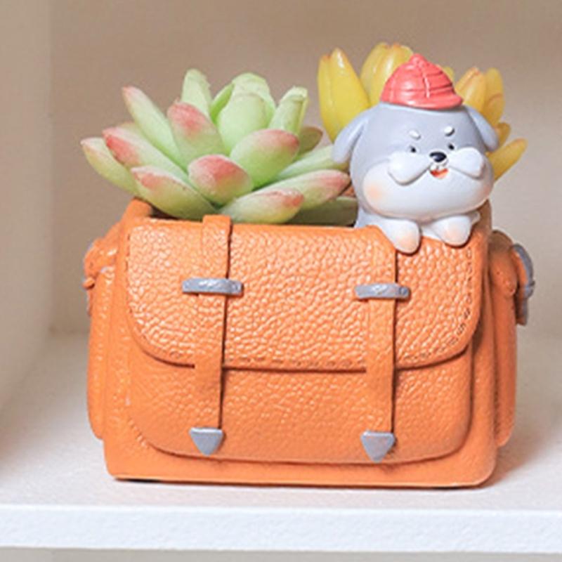 Silicone Mold for Succulent Plant S Garden Statues Backpack Dog Flower Mold Unique Pen Holder Resin Molds