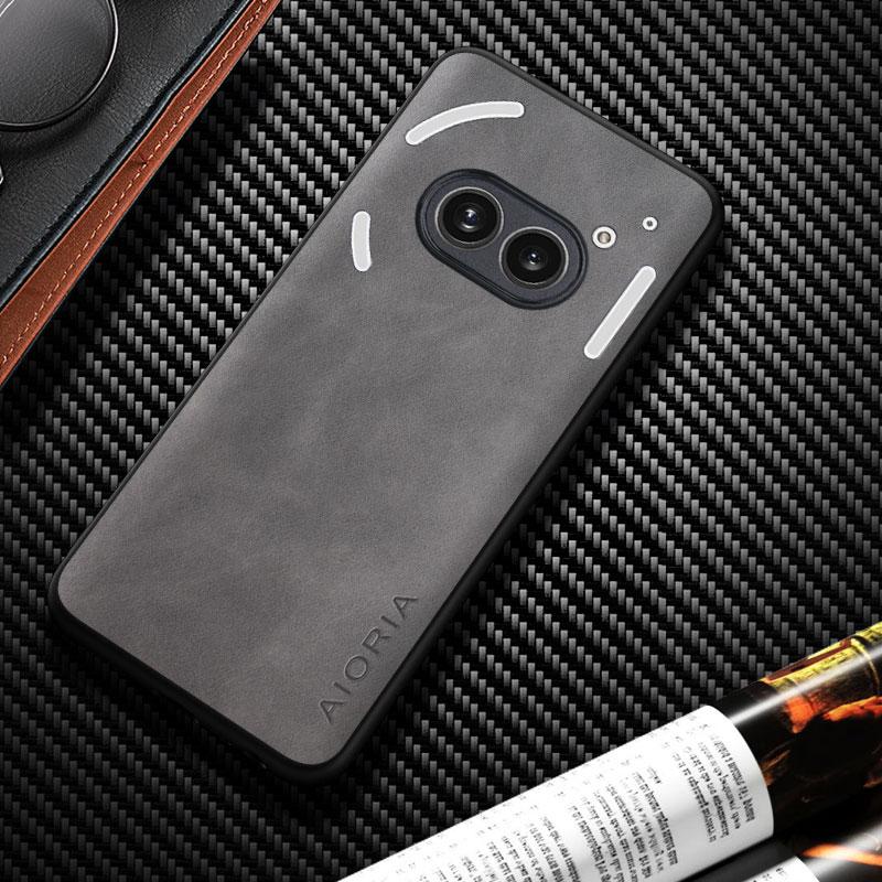 Чехол для телефона Nothing Phone 2A 2 1, шелковистый, устойчивый к отпечаткам пальцев, прочный кожаный чехол для телефона Nothing Phone 2a, чехол Funda Capa