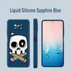 Милый череп с мультяшным рисунком для Xiaomi 6X CC9 E A3 Lite A2 Mix 3 4 Poco X3 NFC X2 M2 C3 M3 Pro F3 GT, жидкий силиконовый чехол для телефона