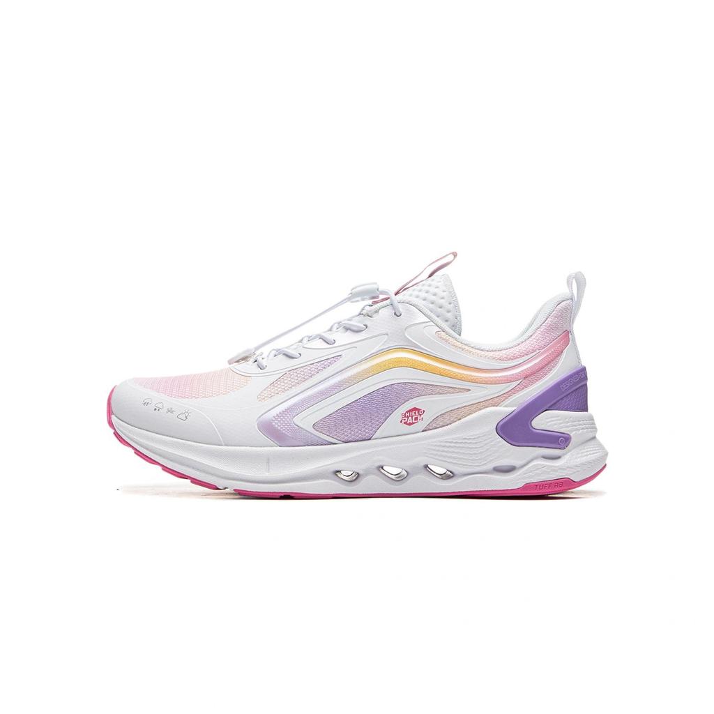 Детские кроссовки для бега Li Ning Удобные Прочные Повседневные Простые Детские кроссовки Стандартный-Белый Персиково-Розовый Светло-Ирисовый-Фиолетовый YKFU096-2