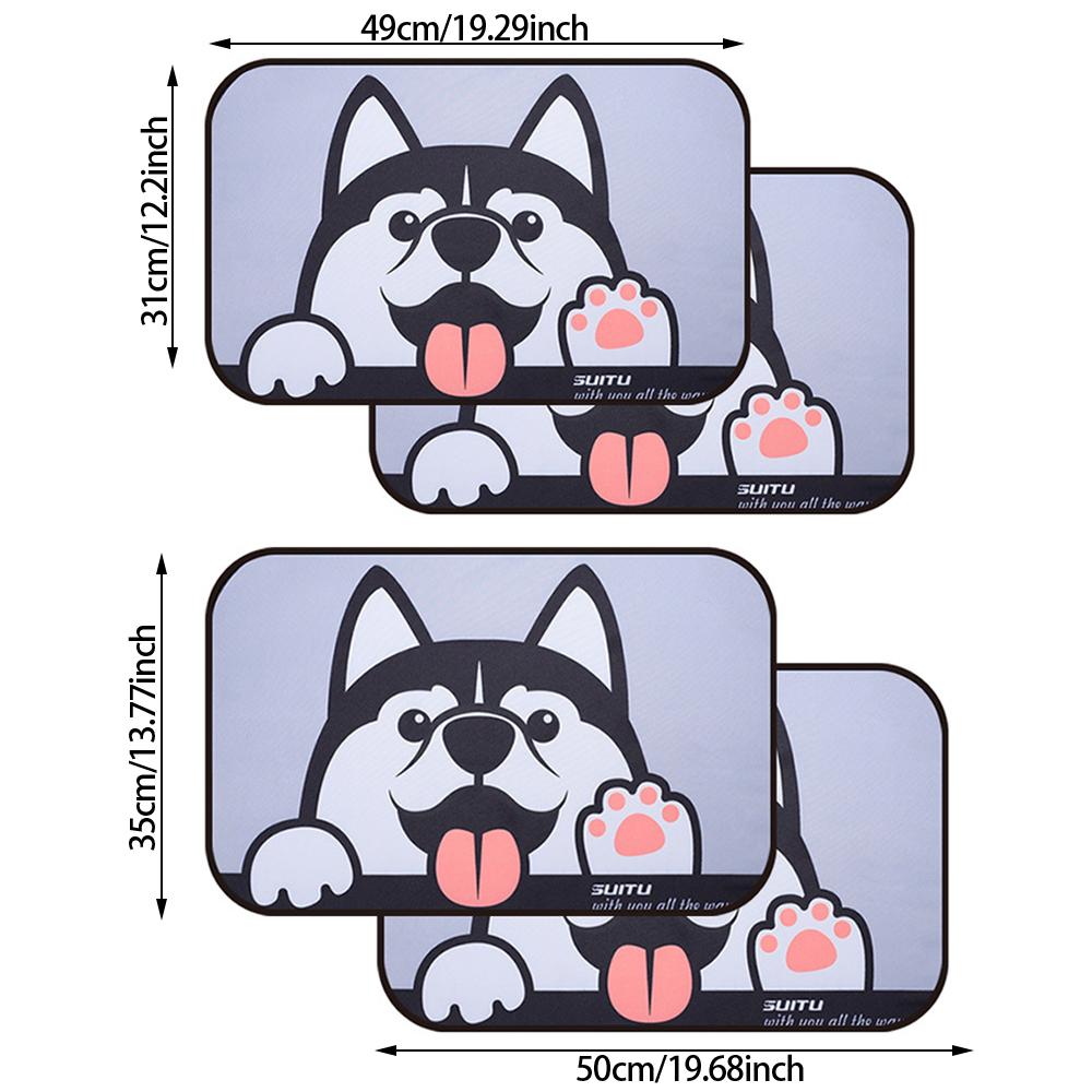 2 шт. солнцезащитный козырек на боковое окно автомобиля с рисунком из мультфильма, автомобильные солнцезащитные козырьки, протектор, складной автомобильный чехол для детей, стиль автомобиля