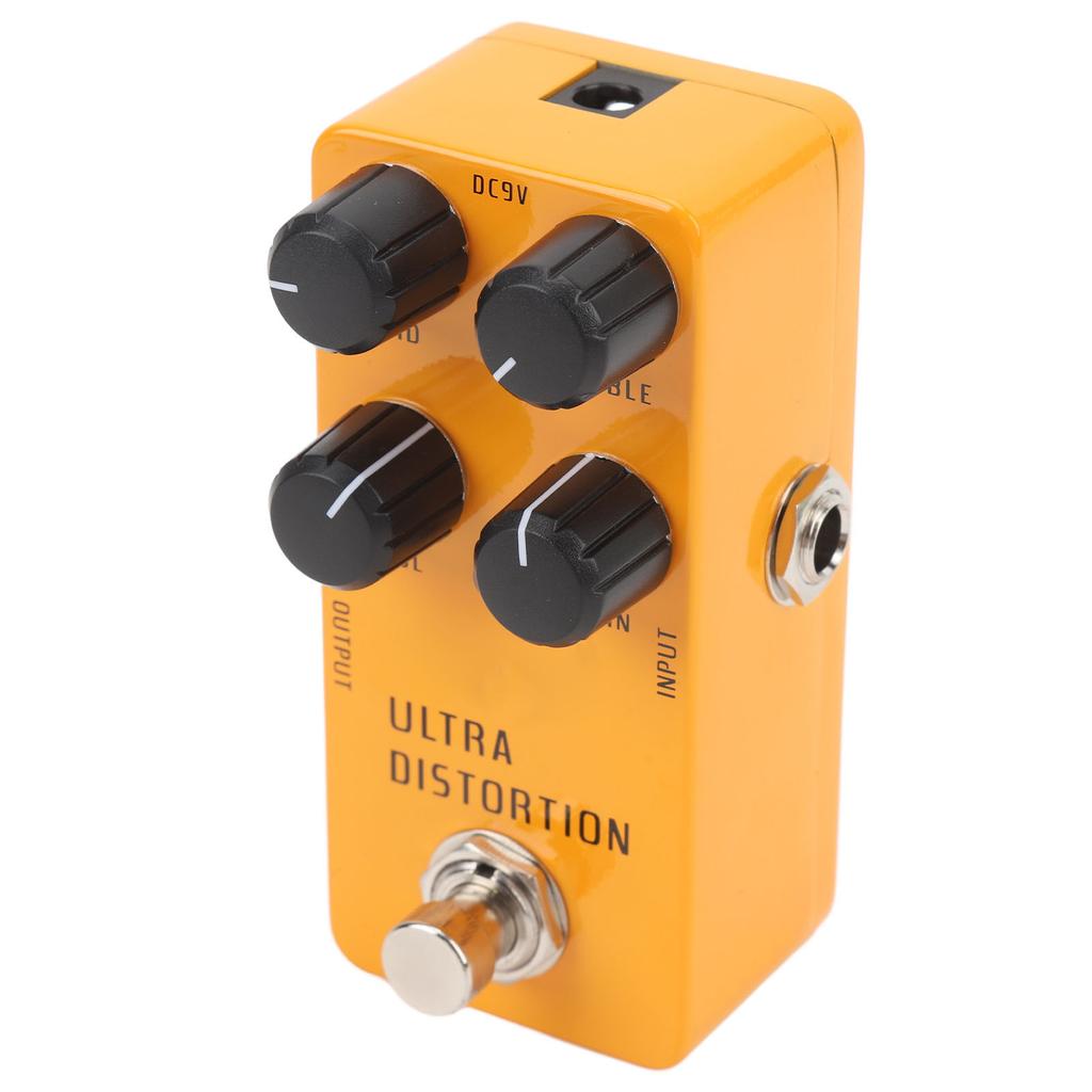 Гитарная педаль с высоким коэффициентом усиления Distortion, алюминиевый сплав, электрогитарная педаль эффектов Distortion с True