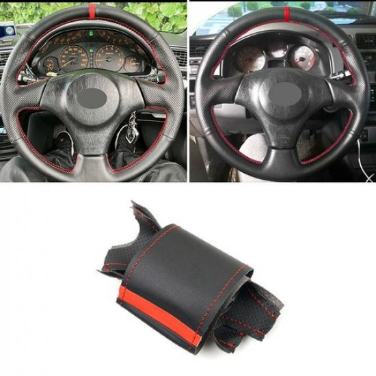 Черная+Красная Накладка на Рулевое Колесо Для Toyota Matrix 2003 2004 2005 2006 2007