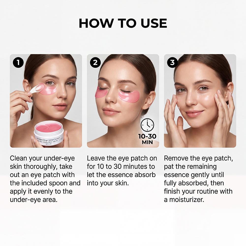 Moisturizing Eye Mask Patches Nourishing Fine Lines Smoothing Thin Lightweight Gentle Daily Under-Eye Care Treatment