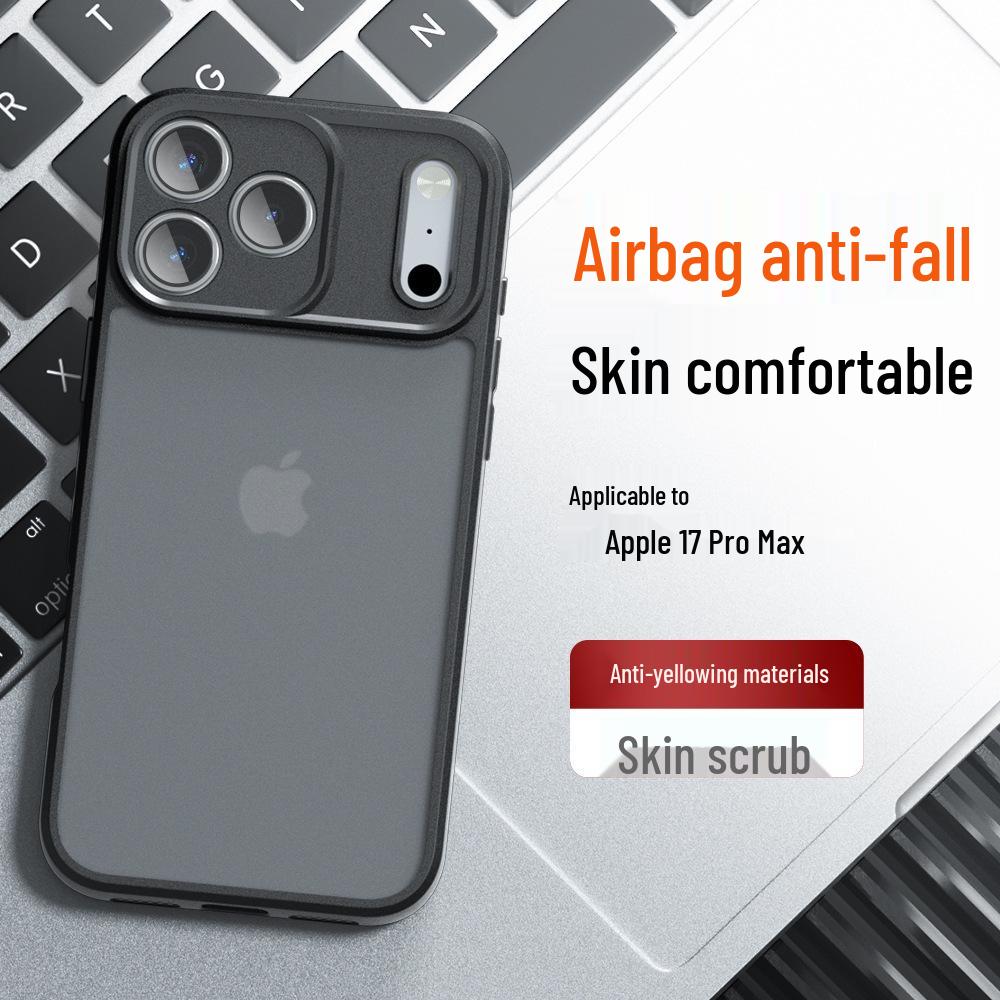 Магнитный чехол-броня Qi Airbag с защитой от падений, матовый, для iPhone 17 Pro Max
