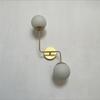 Decorative Wall Light Sconce 2 Globe Modern Wall Sconce Shade Lamp Mid Century Wall Light Fixture Light for Home Décor