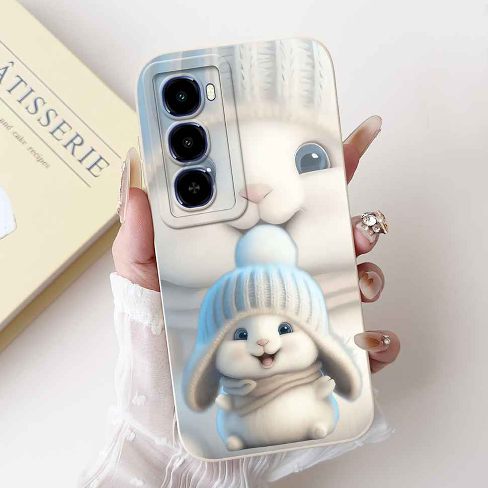 For itel City 100 4G C671L Case Cute Butterfly Rabbit Soft Silicone Back Cover For ITEL City100 4G 6.75" Fashion Bow Phone Shell