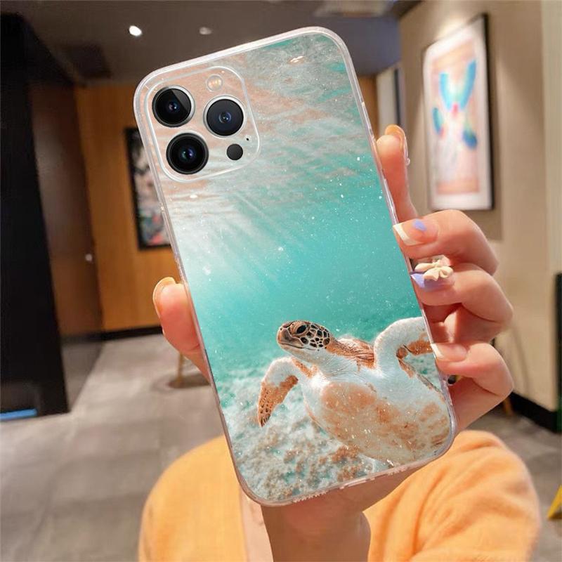 Чехол для телефона Морские черепахи Carcasa Funda Для iPhone 17 Pro Max Air 17 16 15 14 13 Pro Max 15 16 Pro 15Plus