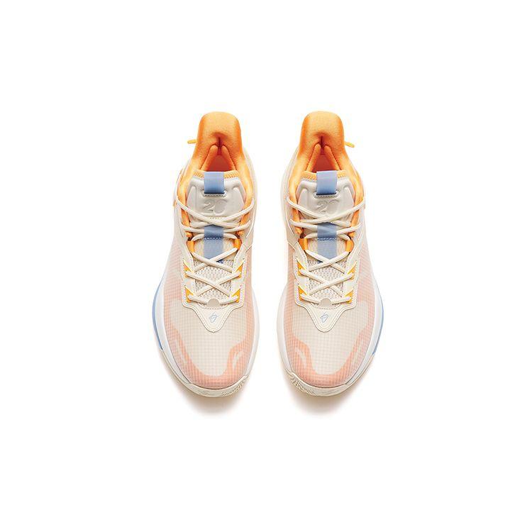 Anta Jump 2.0 GH Comfortable Daily Shock Absorption Non-Slip Wear-Resistant Low-Top Basketball Shoes Men Sneaker Orange White 112311602-4