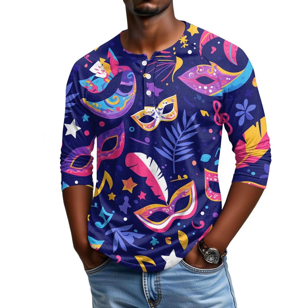 Мужской топ с рукавом реглан и рукавом три четверти