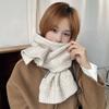 Acrylic Fibers Knitting Wool Scarf Spandex Winter Warmer Scarf Long Thickened Neckscarf  Couple