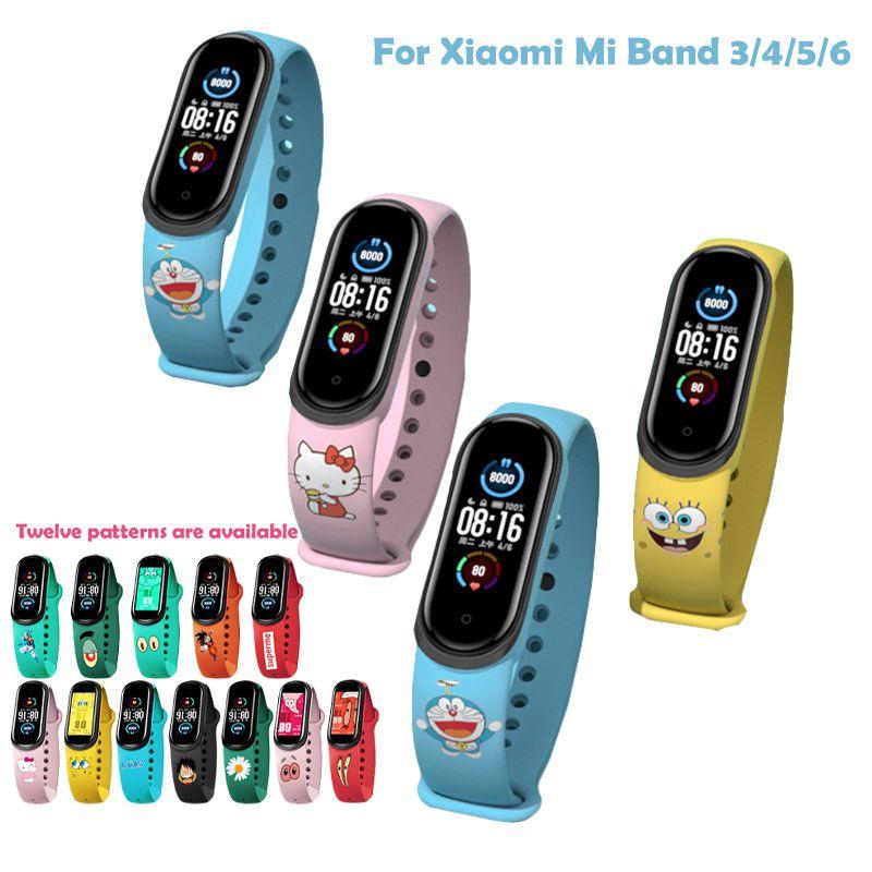 Силиконовый ремешок для Xiaomi Mi Band 3/4/5/6 Регулируемый и удобный браслет для спорта