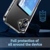For iPhone 17 Clear Case TPU+PC+Acrylic Cell Phone Case with Card Holder