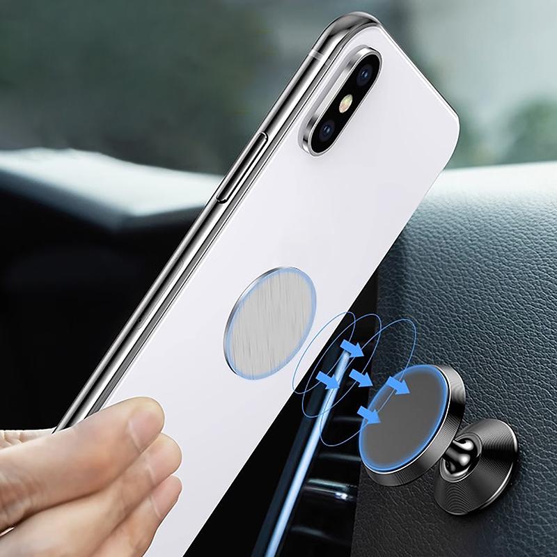 5 шт. магнитный держатель для телефона в машину, прочная магнитная металлическая пластина, сменный чехол для телефона, круглые магнитные наклейки