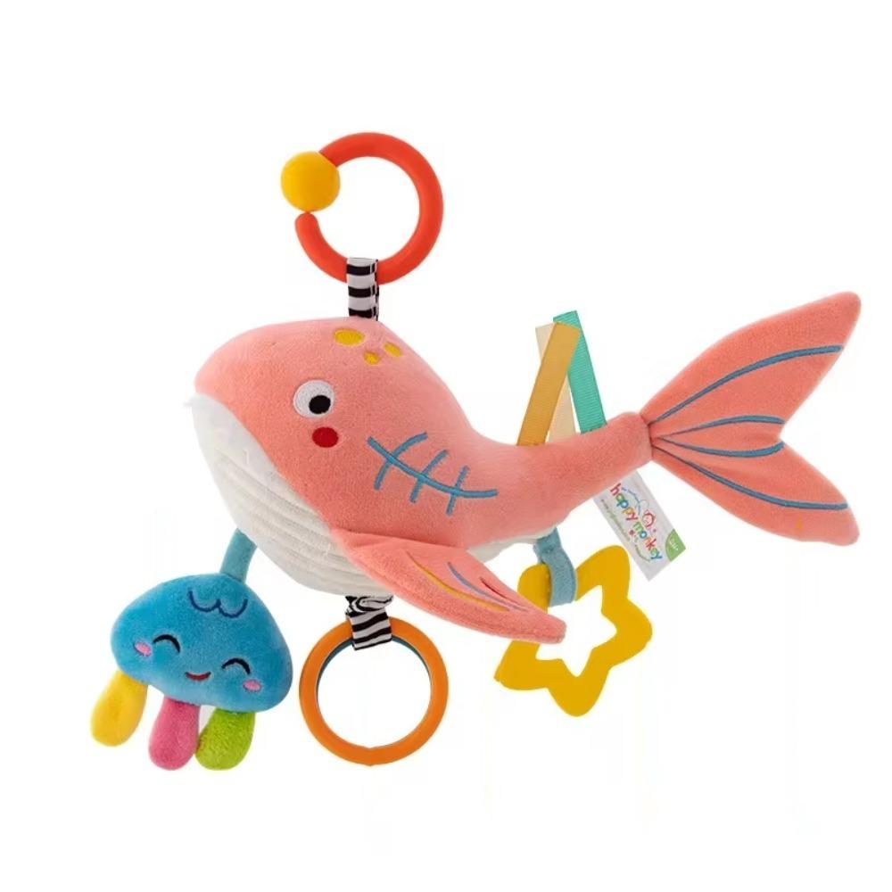 Plush Baby Crib Bell Toys Removable Kids Stuffed Animal Toys Infant Soft Plush Toy  for 0-12 Months