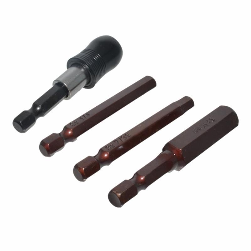 23Pcs Hex Head Allen Wrenches Drill Bit Set Steel Magnetic Tip Hex Bit Set 60mm Long 1.5/2/2.5/3/4/5/5.5/6/8/10/12mm