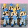 Dragon Ball Гогета Желтые и Синие Волосы Поднятая Рука Большой Палец Вверх Поза Модель для Домашнего Декора Фанатам