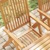 Garden Chairs 2 pcs. Foldable Solid Acacia Wood Brown