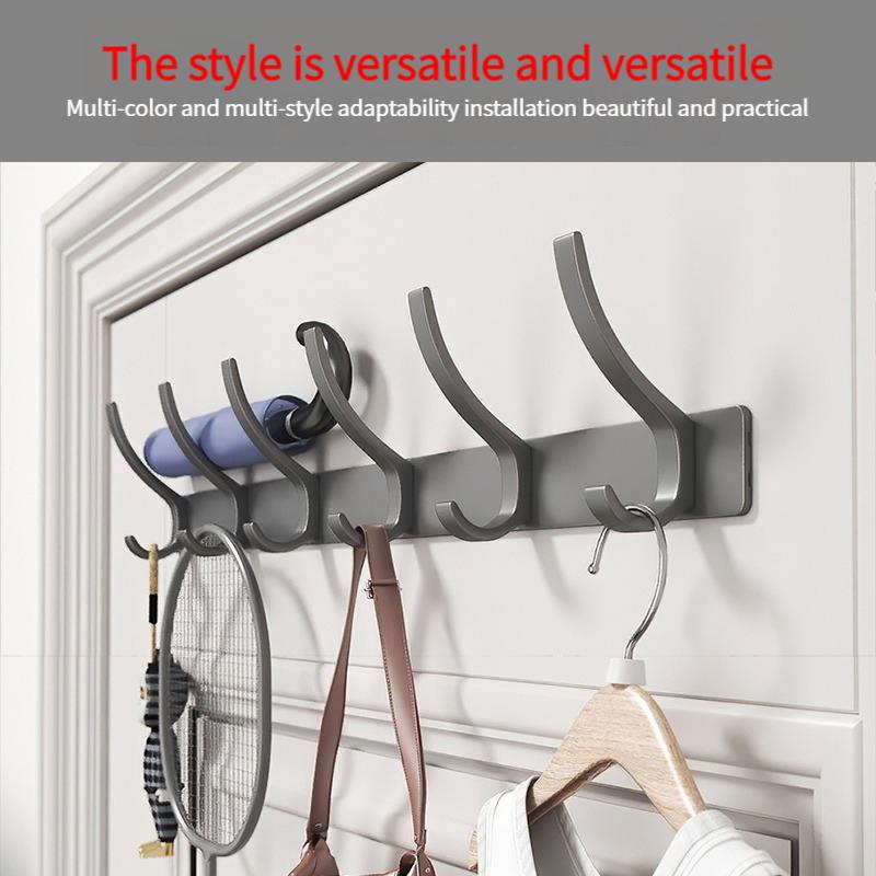 YUNJIEYA Черный/Белый/Цвет оружейной стали Дверные крючки Вешалка для одежды Хранение Спальня Крючок для одежды Настенный Кухонные аксессуары для ванной