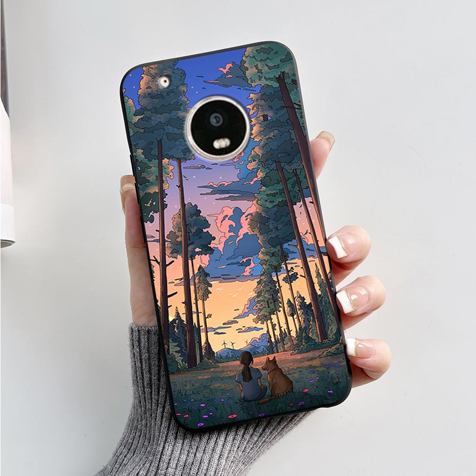 For Motorola Moto G5 Plus Case Fashion Soft TPU Silicone Back Cover for Moto G5s G5 Plus Phone Case G 5s G5Plus Protective Coque