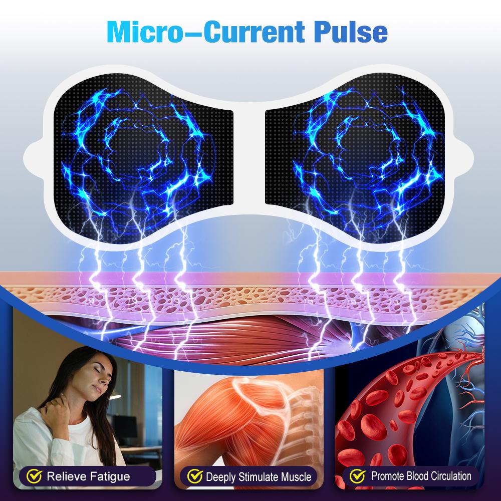 EMS массажер для шеи, мини-шейный массажер для облегчения боли в мышцах спины, массажный коврик-стимулятор, портативный инструмент для ухода за телом и телом