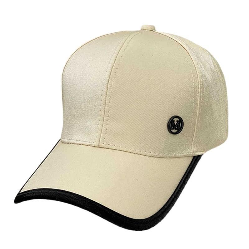 Fashion Hat Women's Spring and Autumn Satin M Standard Fashion Versatile Cap Summer Casual Shopping Sunshade Baseball Cap Tide