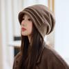 Winter Hat Women's Ear Protection Warm Head Hat Fashion Solid Color Hat Knitted Hat Hat for Women, Autumn Winter Versatile Warm Cold Weather Cap