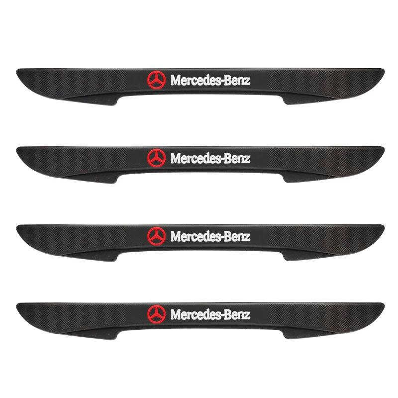 CQW1 4Pcs Car Door Edge Protector Sticker Anti Collision Anti-scratch Strips For Mercedes Benz W205 C300 W203 W206 W176 X156 W177