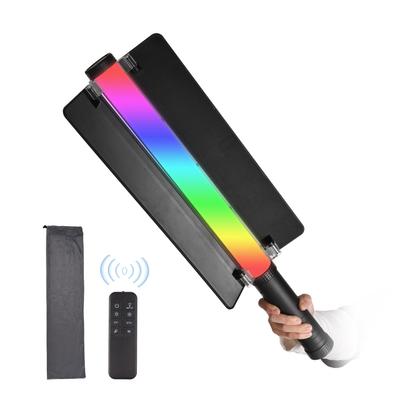 Ручная фотолампа RGB мощностью 50 Вт, портативный светодиодный светильник со светодиодным экраном, индекс цветопередачи более 95Ra, 2800K-6800K