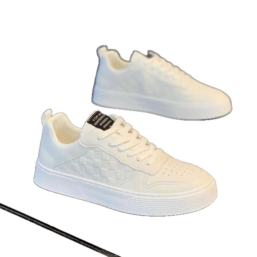 2025 summer men's shoes new breathable little white shoes men's trend versatile platform sports casual board shoes trendy shoes