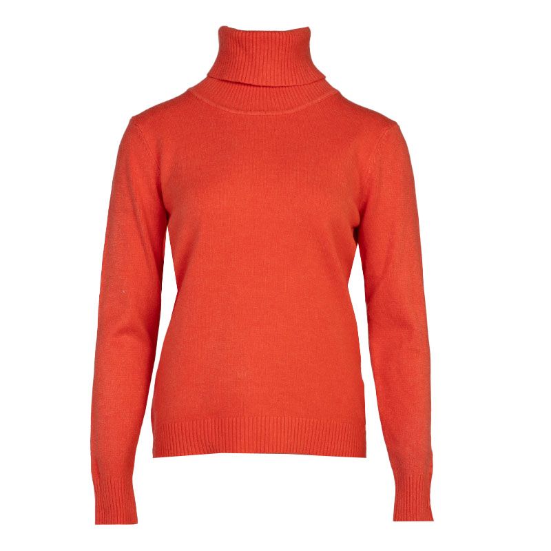 BELLE FEMME Women's Wool and Cashmere Turtleneck Sweater