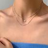 2022 New Arrival European And American Titanium Steel Necklace For Women Cool And Minimalist Lock Clavicle Chain