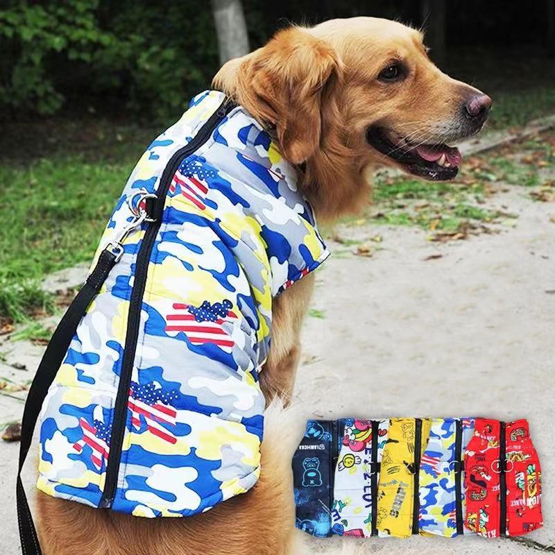 Camouflage Big Dog Coat Jacket Winter Warm Pet Clothes for Medium Large Dogs Waterproof Mascotas Clothing Roupa Para Caes Grande