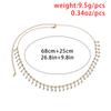 Sexy Aesthetic Sparkling Rhinestone Belly Waist Chain for Women Summer Bikini Tassels Body Jewelry Beach Festival Accessories