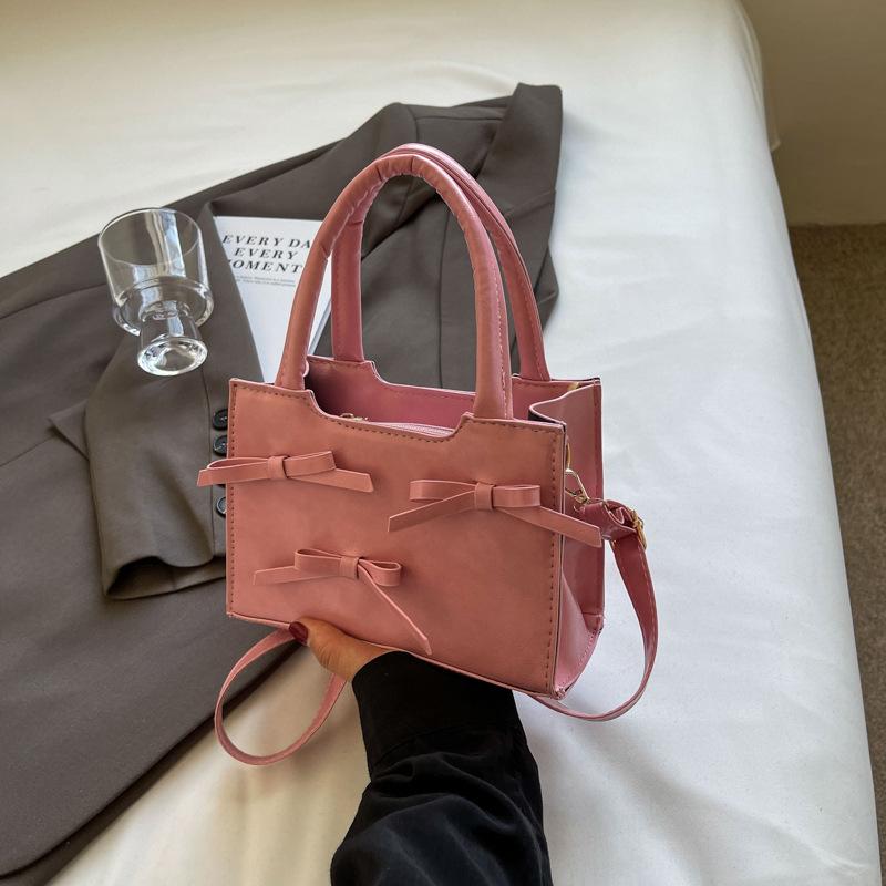 Сумка с бантом, модная, в иностранном стиле, женская, 2025 весна, новая, универсальная, ins, на плечо, мессенджер