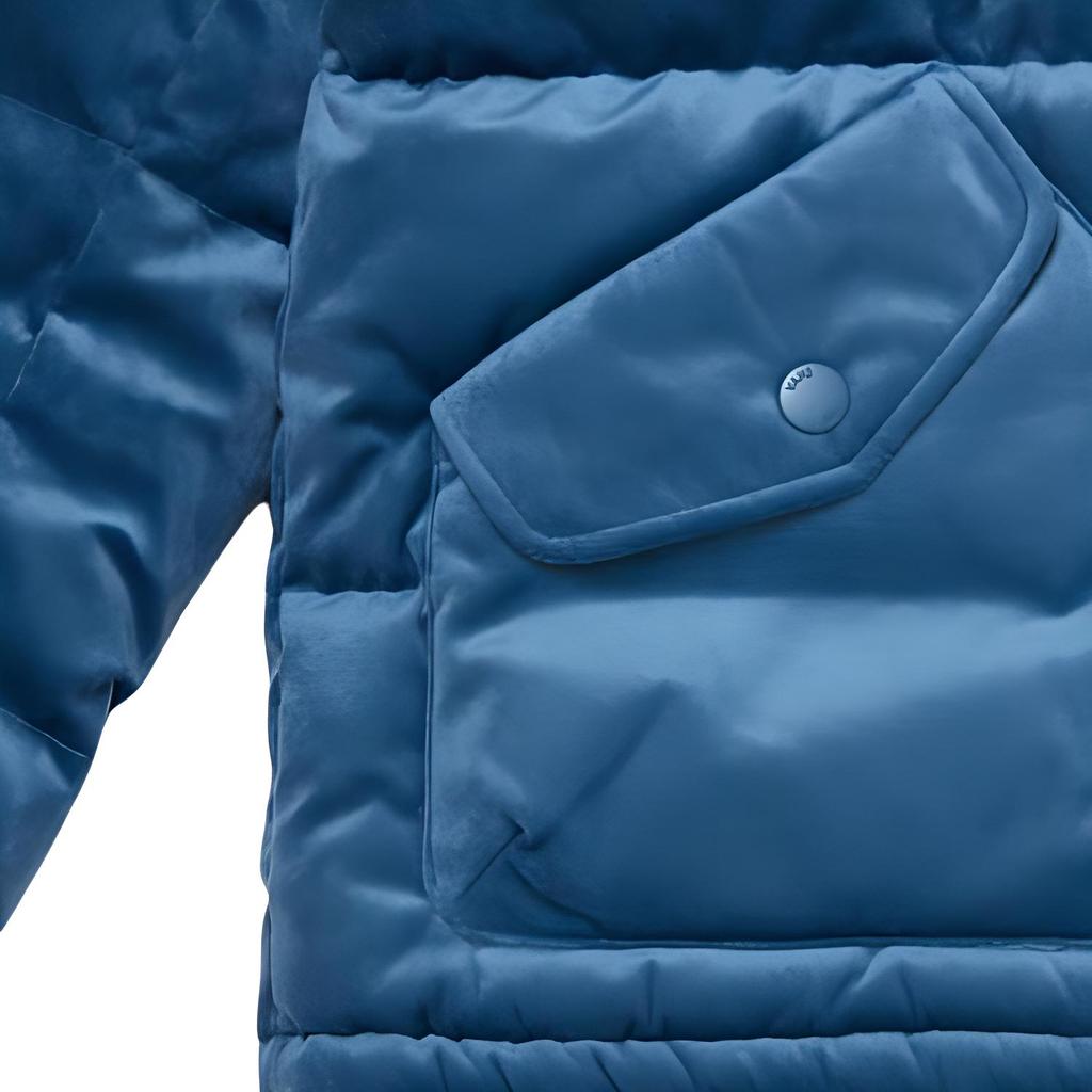 Vans Куртка с длинным рукавом и воротником-стойкой на молнии, женская верхняя одежда, синяя VN0A7YIIP8X