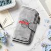 Stylish Long Wallet Portable Inspirational Print Daily Use Card Holder Purse