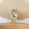 New 5ct Real Classic Big Moissanite Necklace For Women S925 Silver Luxury Wedding Diamond Necklace Anniversary Gift