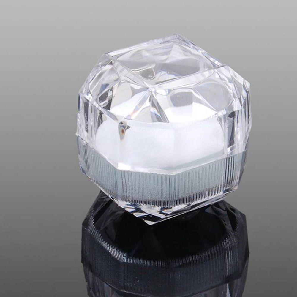 Nice Clear Crystal Beautiful Hot Organizer Display Case Jewelry Box Earrings Brooch Storage